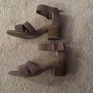 Maurices Tan Braided Strappy hippy summer Sandals